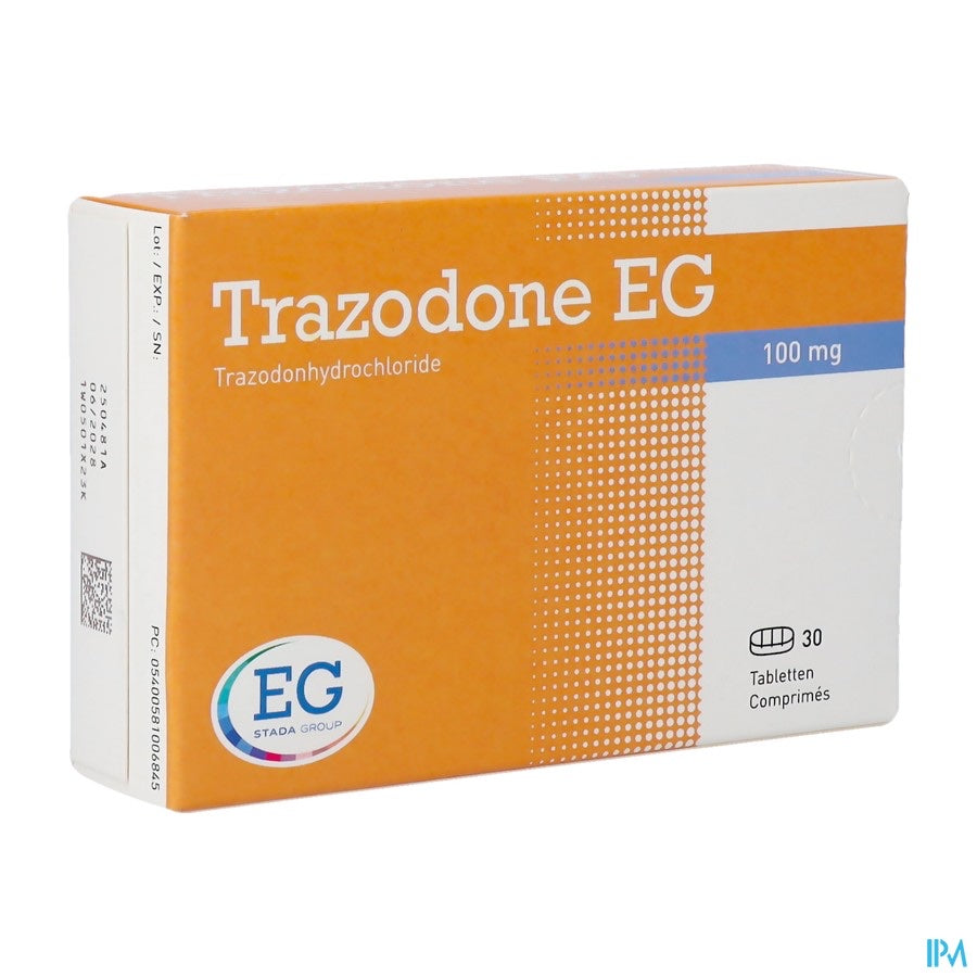 Doosje Trazodone EG 100 mg tabletten